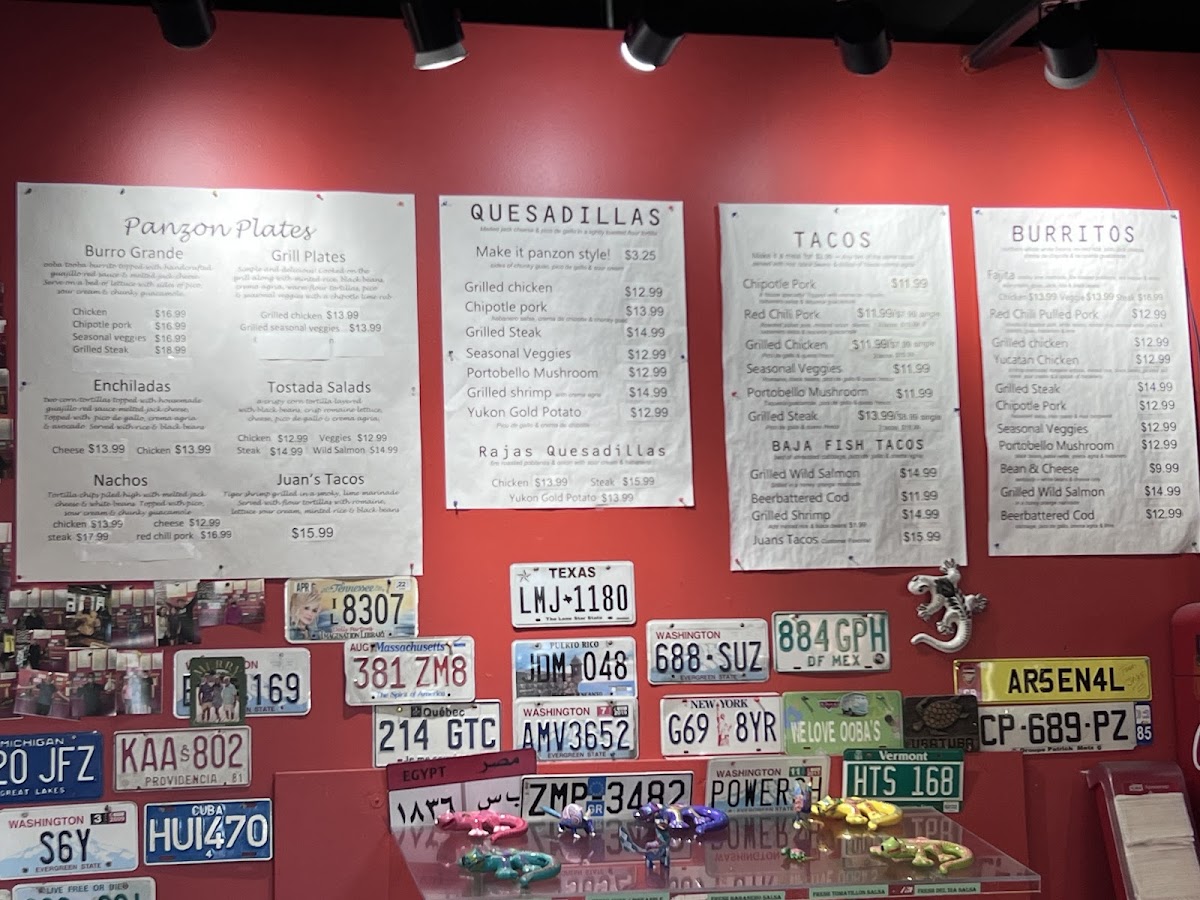 Ooba Tooba Menu - Image 2